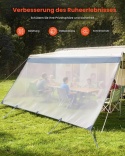 Ścianka Cieniująca do Markizy 375cm Panel Przód Osłona Przeciwsłoneczna