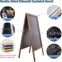 Tablica Unho Zewnętrzna dwustronna magnetyczna 50x100cm brązowa