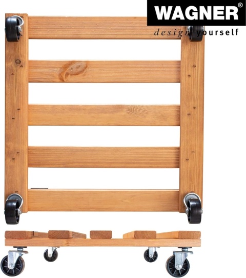 WAGNER Paetti podstawka pod rośliny 38 x 38 x 9,5 cm, do użytku na zewnątrz i wewnątrz