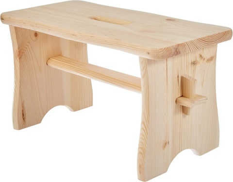 Zeller 13130 Podnóżek 39 x 19 x 20 cm, drewno iglaste , taboret