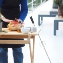 barbecook Rożen obrotowy elektryczny grill węglowy 60cm stal nierdzewna