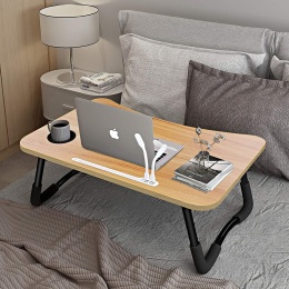 A3A ACADGQ stolik pod laptopa, składany, 60 x 40 cm portami USB do ładowania, szufladą