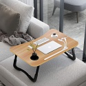 A3A ACADGQ stolik pod laptopa, składany, 60 x 40 cm portami USB do ładowania, szufladą