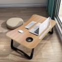 A3A ACADGQ stolik pod laptopa, składany, 60 x 40 cm portami USB do ładowania, szufladą