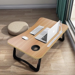A3A ACADGQ stolik pod laptopa, składany, 60 x 40 cm portami USB do ładowania, szufladą