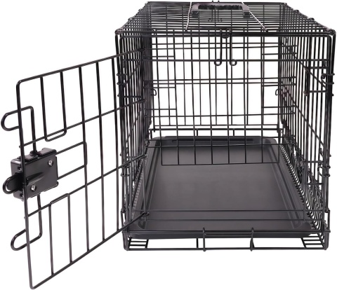 Amazon Basics Klatka dla psów z drutu metalowego wytrzymała składana