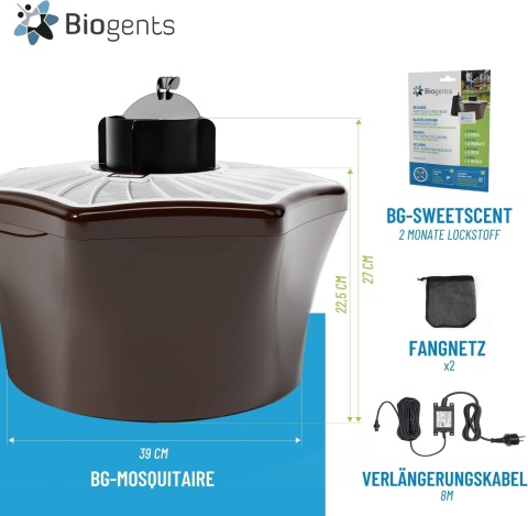 BIOGENTS TIGER MOSQUITO OUTDOOR Elektryczna Pułapka na Komary 2 Wkłady