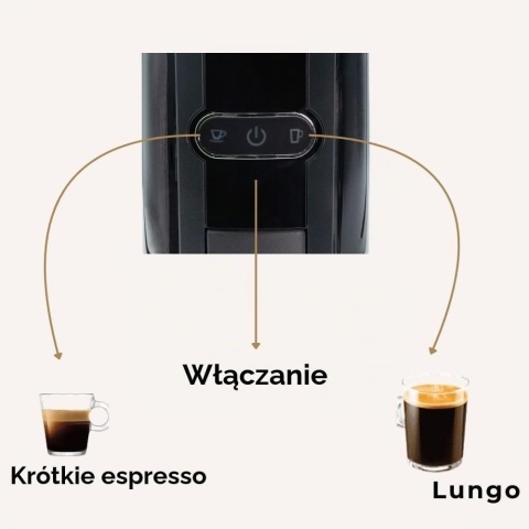 Behome Ekspres do kawy EC1450P Nespresso Dolce Gusto 600ml 1450W