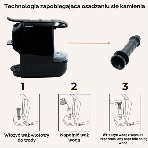 Behome Ekspres do kawy EC1450P Nespresso Dolce Gusto 600ml 1450W