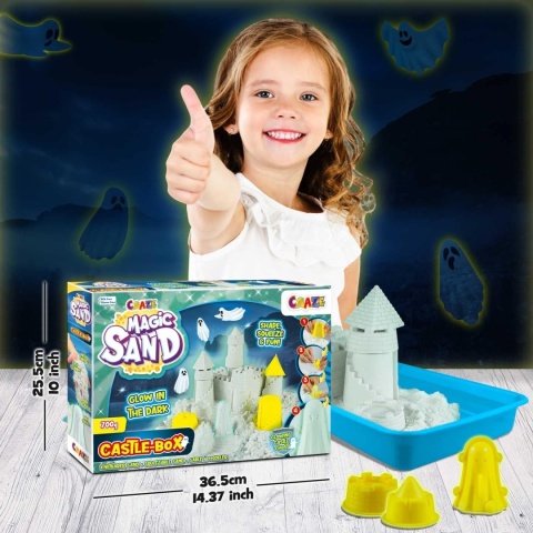 Craze Luminous Kinetic Sand Zestaw Magicznego Piasku Nawiedzony Zamek