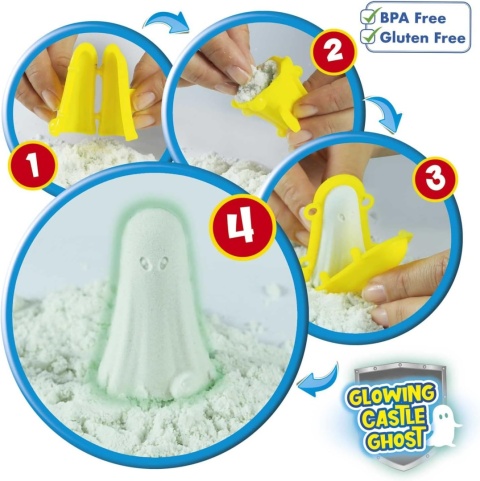 Craze Luminous Kinetic Sand Zestaw Magicznego Piasku Nawiedzony Zamek