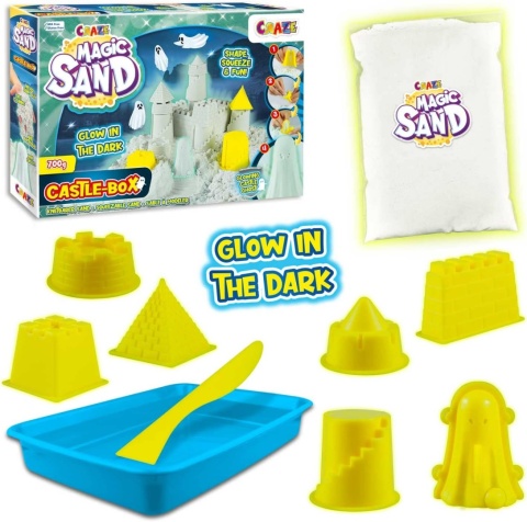Craze Luminous Kinetic Sand Zestaw Magicznego Piasku Nawiedzony Zamek