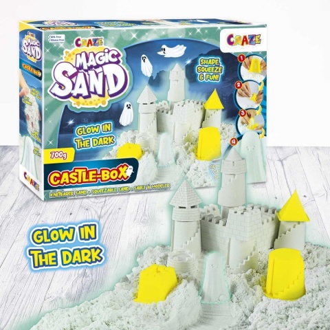 Craze Luminous Kinetic Sand Zestaw Magicznego Piasku Nawiedzony Zamek