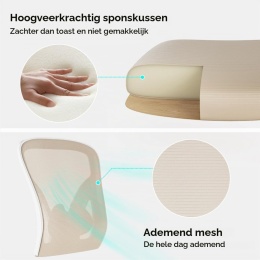 Farini Ergonomiczne krzesło z podłokietnikami do biura na kółkach