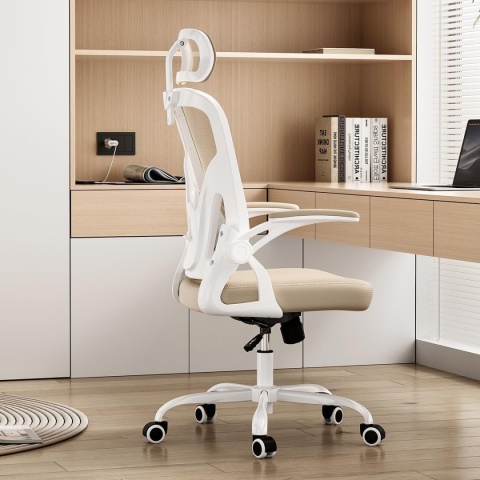Farini Ergonomiczne krzesło z podłokietnikami do biura na kółkach