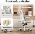 Farini Ergonomiczne krzesło z podłokietnikami do biura na kółkach