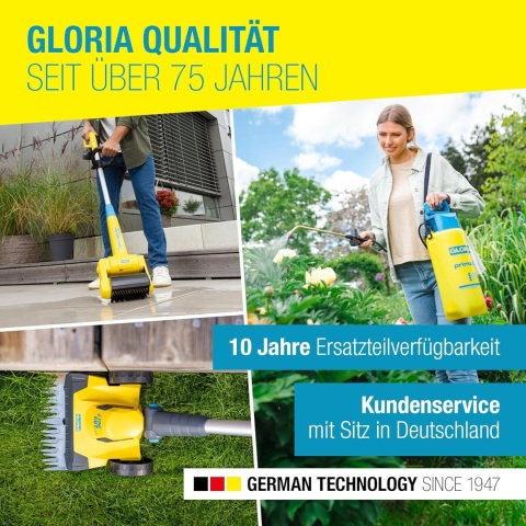 GLORIA Zamiatarka akumulatorowa EasySweep 18 V w zestawie akumulator Bosch
