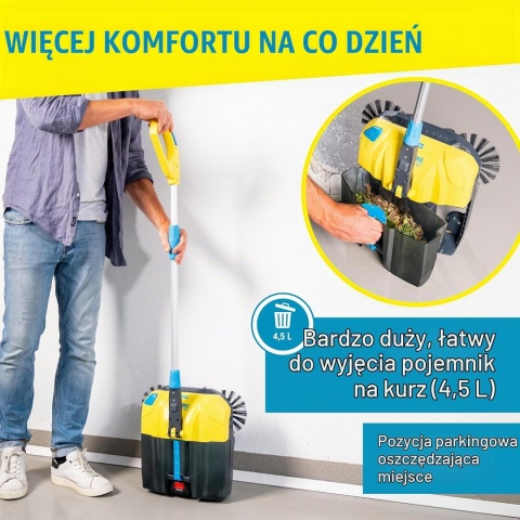 GLORIA Zamiatarka akumulatorowa EasySweep 18 V w zestawie akumulator Bosch