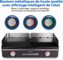 Grill stołowy MEDION z systemem dwustrefowym 2400 W
