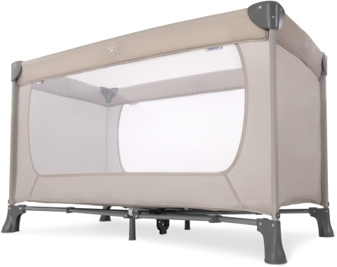 Hauck 604144 Łóżeczko Turystyczne dla Dzieci, Beżowy, 125 x 65 x 76 cm , składane