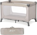 Hauck 604144 Łóżeczko Turystyczne dla Dzieci, Beżowy, 125 x 65 x 76 cm , składane