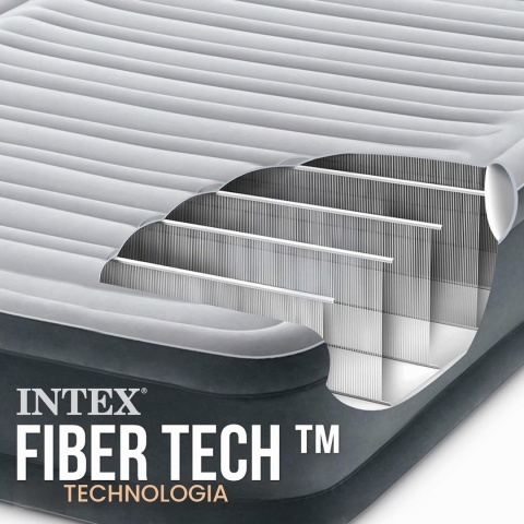 Intex 67768ND Dmuchany Materac 137x191x33cm Wbudowana Pompka
