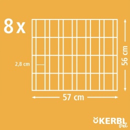 Kerbl Pet Wybieg dla Zwierząt, Srebrny/Niebieski, ⌀ 143 cm z osłoną
