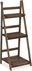 Kwietnik Relaxdays drewniany 108 cm stojak na kwiaty do ogrodu