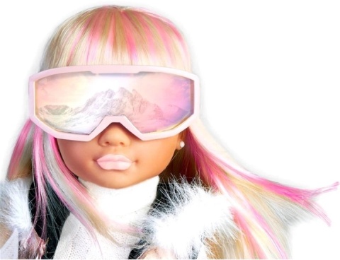 Lalka z akcesoriami Famosa Nancy Snow Fashion ze snowboardem 43 cm
