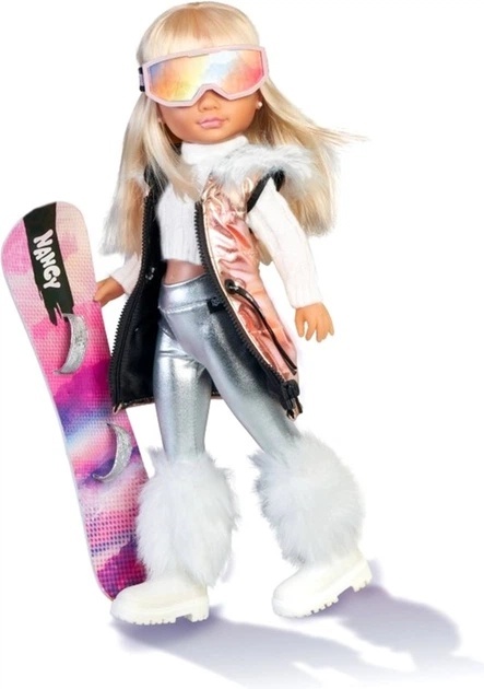 Lalka z akcesoriami Famosa Nancy Snow Fashion ze snowboardem 43 cm