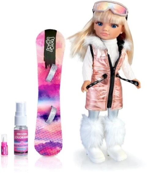 Lalka z akcesoriami Famosa Nancy Snow Fashion ze snowboardem 43 cm