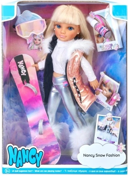 Lalka z akcesoriami Famosa Nancy Snow Fashion ze snowboardem 43 cm