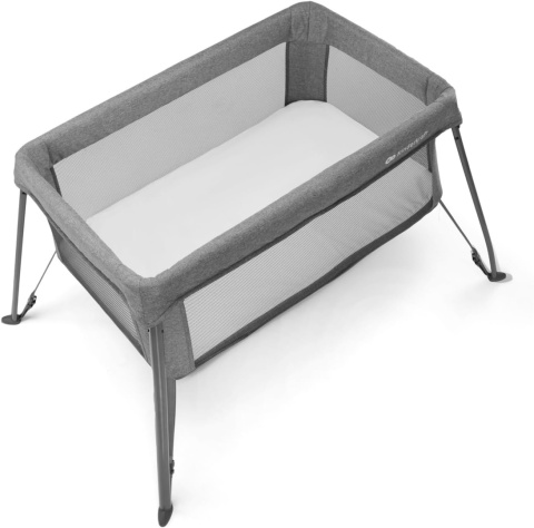 Łóżeczko turystyczne Kinderkraft CAMI 3w1 szare, lekkie, 93,5×62×55 cm