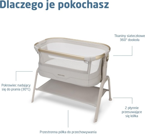 Maxi-Cosi Iora 2 - Komfortowe łóżeczko dostawne