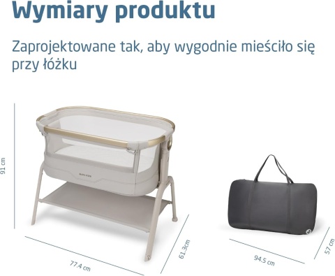 Maxi-Cosi Iora 2 - Komfortowe łóżeczko dostawne