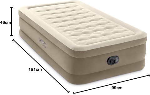 Materac Dmuchany Jednoosobowy Łóżko do Spania z Pompką 230V Intex 64426ND