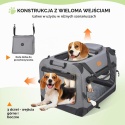 Morpilot Duże nosidełko dla psa i kota 18 kg, L, miękka, składana, ze miską