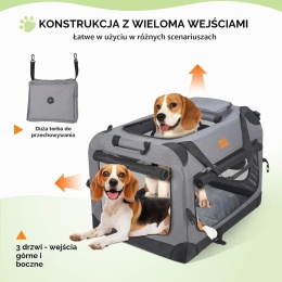 Morpilot Duże nosidełko dla psa i kota 18 kg, L, miękka, składana, ze miską