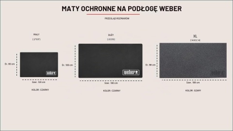 OCHRONNA MATA PODŁOGOWA pod grill Weber DUŻA Mata podłogowa PODKŁADKA XL