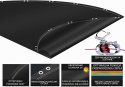 Quick Star Okrągła Plandeka Solarna Osłona Basenu 560cm Czarna