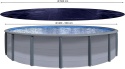 Quick Star Okrągła Plandeka Solarna Osłona Basenu 560cm Czarna