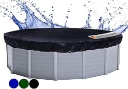 Quick Star Okrągła Plandeka Solarna Osłona Basenu 560cm Czarna