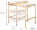 ROBA 1253 Wanienka + przewijak DREWNO 83x56x100 cm z matą