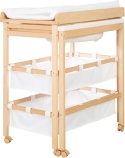 ROBA 1253 Wanienka + przewijak DREWNO 83x56x100 cm z matą