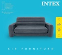 Sofa dmuchana rozkładana duże łóżko materac 2w1 INTEX 66552