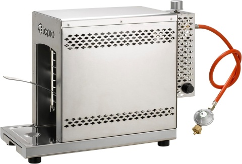 Tepro Toronto 3184 Grill do Steków do 800 °C, Srebrny, 56 x 23 x 40.5 cm