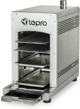 Tepro Toronto 3184 Grill do Steków do 800 °C, Srebrny, 56 x 23 x 40.5 cm