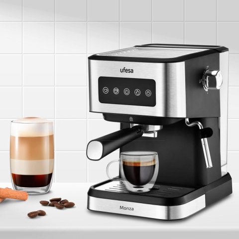 Ufesa Monza Ekspres do espresso, sitko, 20 barów, ekspres ciśnieniowy