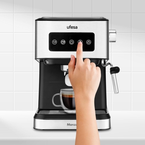 Ufesa Monza Ekspres do espresso, sitko, 20 barów, ekspres ciśnieniowy
