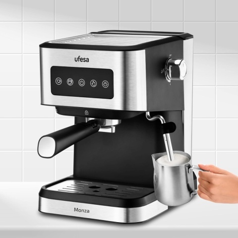 Ufesa Monza Ekspres do espresso, sitko, 20 barów, ekspres ciśnieniowy